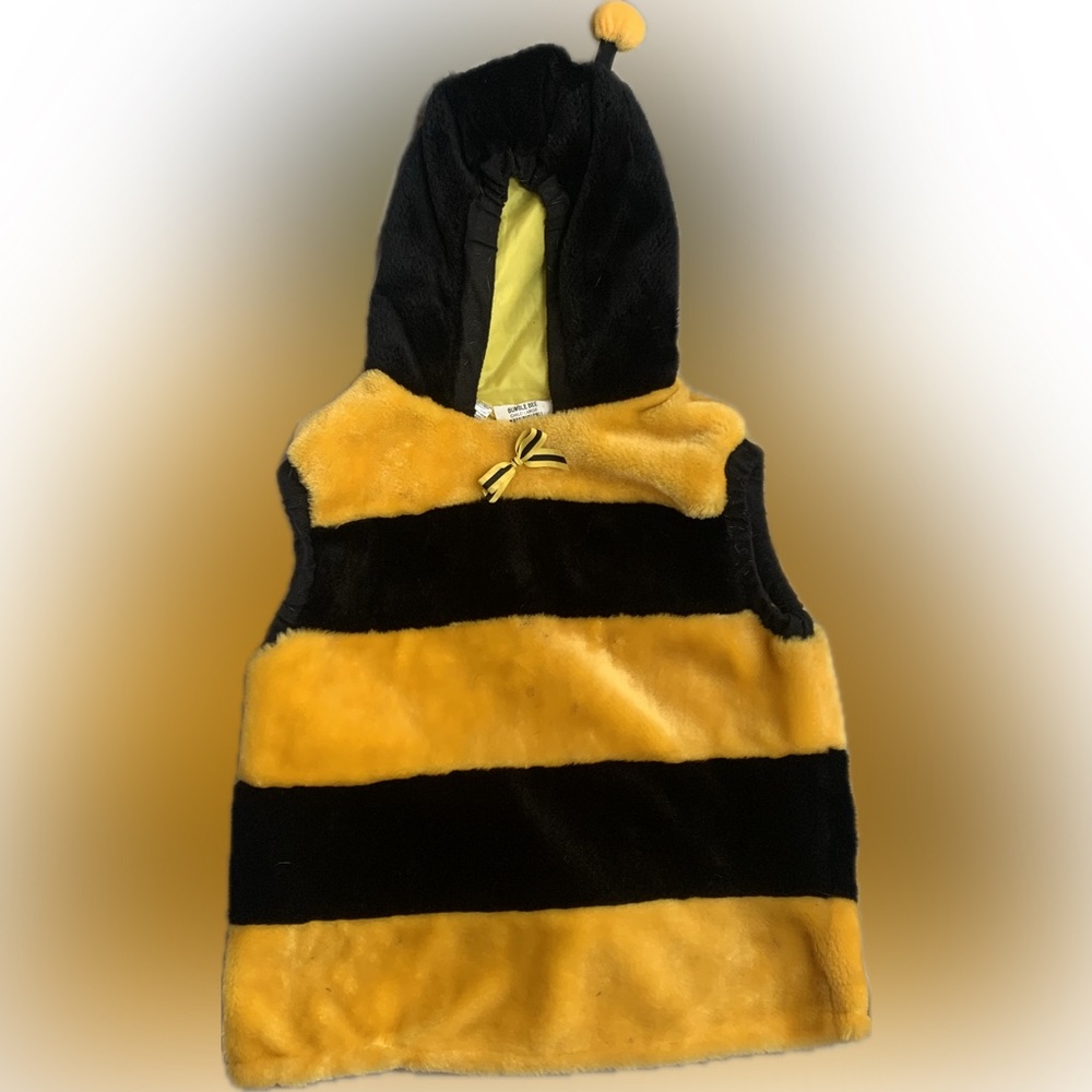 Bumble Bee kids Halloween Costume Childs Large One Piece Hooded